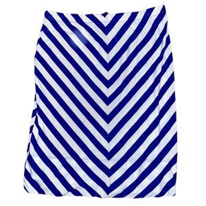 Merona Royal Blue and White Striped Skirt XS